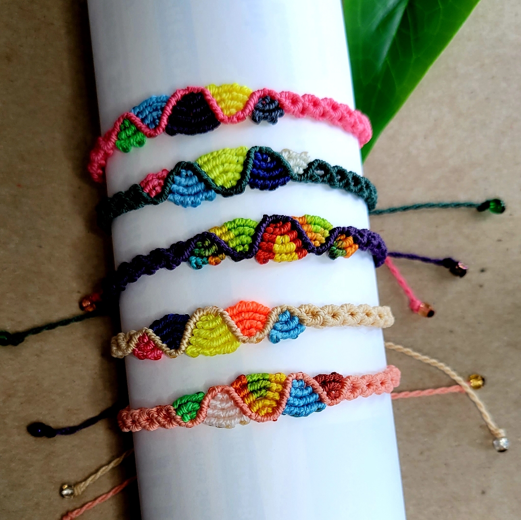 Handmade Peruvian Macrame Bracelets.